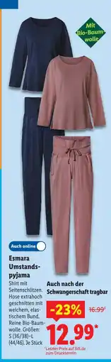 Lidl Esmara umstandspyjama Angebot