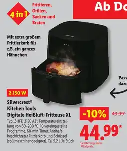 Lidl Silvercrest digitale heißluft-fritteuse xl Angebot