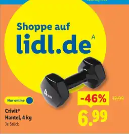 Lidl Crivit hantel 4 kg Angebot
