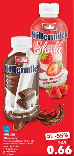Kaufland Müller müllermilch schoko-geschmack Angebot