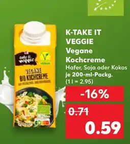 Kaufland K-take it veggie vegane kochcreme Angebot