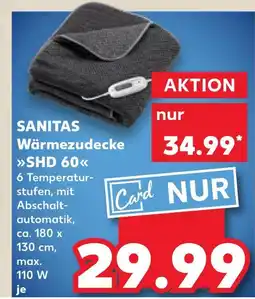 Kaufland Sanitas wärmezudecke shd 60 Angebot