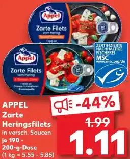 Kaufland APPEL Zarte Heringsfilets Angebot