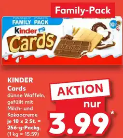 Kaufland KINDER Cards Angebot
