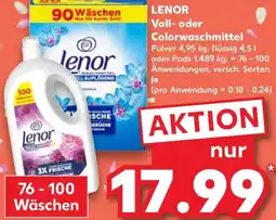 Kaufland LENOR Voll- oder Colorwaschmittel Angebot