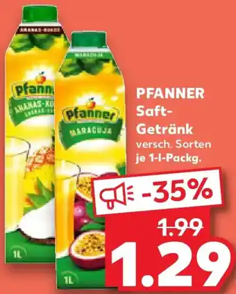Kaufland PFANNER Saft Getränk Angebot