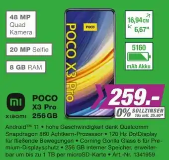 EP Xiaomi POCO X3 Pro 256Gb Angebot