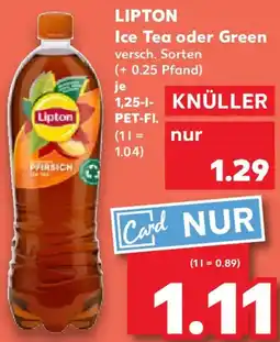 Kaufland LIPTON Ice Tea oder Green Angebot