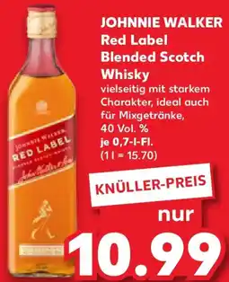 Kaufland JOHNNIE WALKER Red Label Blended Scotch Whisky Angebot