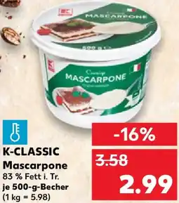 Kaufland K-CLASSIC Mascarpone Angebot