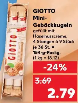 Kaufland GIOTTO Mini Gebäckkugeln Angebot