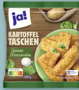 REWE Center ja! Kartoffeltaschen Spinat Mozzarell Angebot