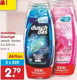 Netto Marken-Discount Duschdas Duschgel XXXL Angebot