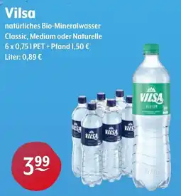 Getränke Hoffmann Vilsa natürliches Bio-Mineralwasser Angebot