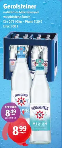 Getränke Hoffmann Gerolsteiner natürliches Mineralwasser Angebot