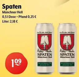 Getränke Hoffmann Spaten Münchner Hell Angebot