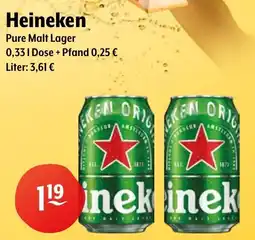 Getränke Hoffmann Heineken Pure Malt Lager Angebot