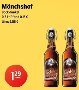 Getränke Hoffmann Mönchshof Bock dunkel Angebot