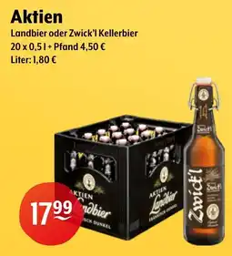 Getränke Hoffmann Aktien Landbier oder Zwick'l Kellerbier Angebot