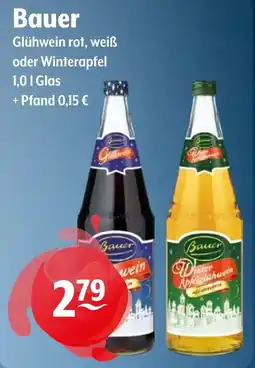 Getränke Hoffmann Bauer Glühwein rot, weiß oder Winterapfel Angebot