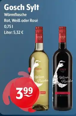 Getränke Hoffmann Gosch Sylt Wärmflasche Rot, Weiß oder Rosé Angebot