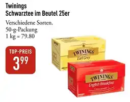 Galeria Markthalle Twinings Schwarztee im Beutel 25er Angebot