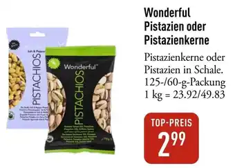Wonderful Pistazien oder Pistazienkerne