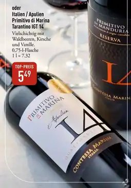 Galeria Markthalle Primitivo di Marina Tarantino IGT 14 Angebot