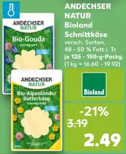 Kaufland ANDECHSER NATUR Bio-Alpenländer Butterkäse Angebot