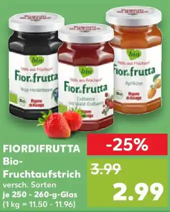 Kaufland FIORDIFRUTTA Bio- Fruchtaufstrich Angebot