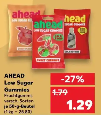 Kaufland AHEAD Low Sugar Gummies Angebot