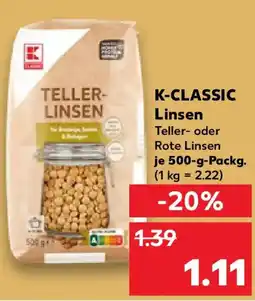 Kaufland K-CLASSIC Linsen Angebot