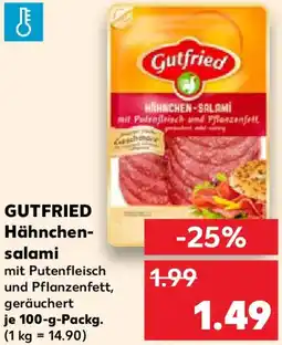 Kaufland GUTFRIED Hähnchensalami Angebot