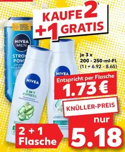 Kaufland NIVEA Shampoo oder Spülung Angebot