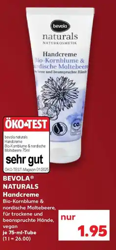 Kaufland BEVOLA NATURALS Handcreme Angebot