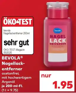 Kaufland BEVOLA Nagellackentferner Angebot
