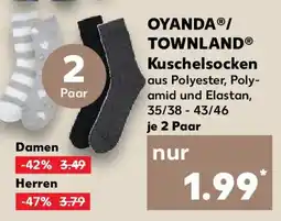 Kaufland OYANDA/ TOWNLAND Kuschelsocken Damen Angebot