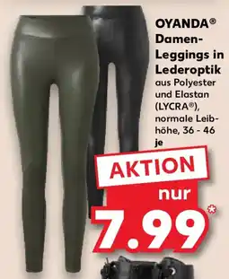 Kaufland OYANDA Damen- Leggings in Lederoptik Angebot