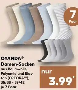 Kaufland OYANDA Damen-Socken Angebot