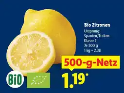 Lidl Bio Zitronen Angebot