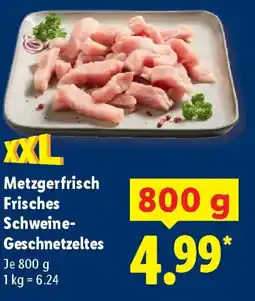 Lidl Metzgerfrisch Frisches Schweine- Geschnetzeltes Angebot