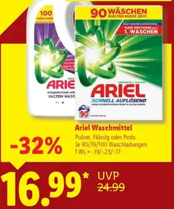 Lidl Ariel Waschmittel Angebot