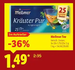 Lidl Meẞmer Tee Angebot