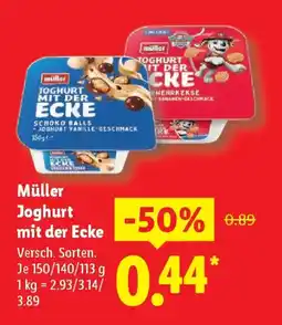 Lidl Müller Joghurt mit der Ecke Angebot