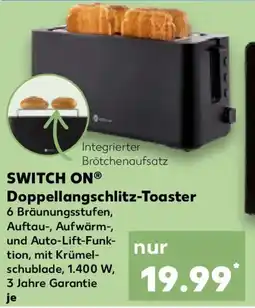 Kaufland SWITCH ON Doppellangschlitz-Toaster Angebot