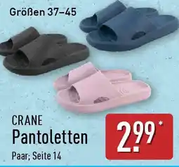 Aldi Nord CRANE Pantoletten Angebot