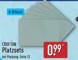 Aldi Nord CROFTON Platzsets Angebot