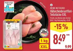Aldi Nord MEINE METZGEREI Hähnchenbrustfilet- Teilstücke XXL Angebot