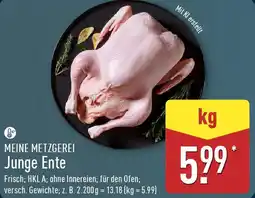 Aldi Nord MEINE METZGEREI Junge Ente Angebot