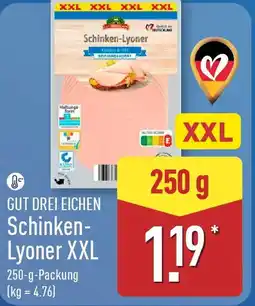 Aldi Nord GUT DREI EICHEN Schinken- Lyoner XXL Angebot
